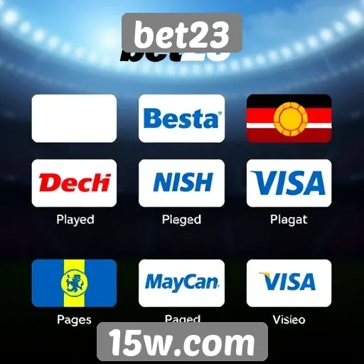 Opcões de pagamento diversificadas disponíveis no Bet23